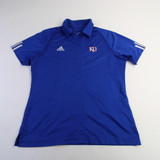 Kansas Jayhawks adidas Climacool Polo Women's Blue Used M TOPS-164909
