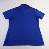 Kansas Jayhawks adidas Climacool Polo Women's Blue Used M TOPS-164909