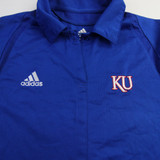 Kansas Jayhawks adidas Climacool Polo Women's Blue Used M TOPS-164909