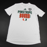 Miami Hurricanes adidas Aeroready Short Sleeve Shirt Men's Multiple Sizes TOPS-164917