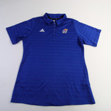 Kansas Jayhawks adidas Polo Women's Blue Used M TOPS-164918