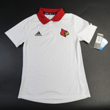 Louisville Cardinals adidas Polo Women's White Used Multiple Sizes TOPS-165004