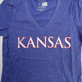 Kansas Jayhawks adidas Aeroknit Short Sleeve Shirt Women's Used S TOPS-165111