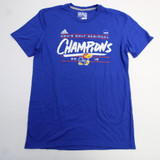Kansas Jayhawks adidas Climalite Short Sleeve Shirt Women's Blue Used S TOPS-165135