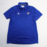 Kansas Jayhawks adidas Climalite Polo Women's Blue Used Multiple Sizes TOPS-165146