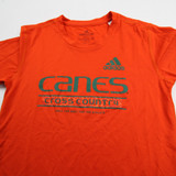 Miami Hurricanes adidas Creator Short Sleeve Shirt Women's Orange New-TOPS-165199