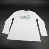 Miami Hurricanes adidas Creator Long Sleeve Shirt Women's White New S-TOPS-165206