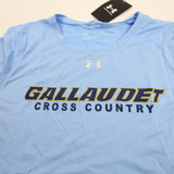 Gallaudat Bison Under Armour Short Sleeve Shirt Women's Blue New with Tags S TOPS-165220