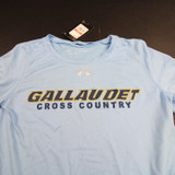 Gallaudat Bison Under Armour Short Sleeve Shirt Women's New with Tags XS TOPS-165314