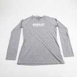 Bradley Braves adidas Long Sleeve Shirt Women's Gray New with Tags XS TOPS-165393