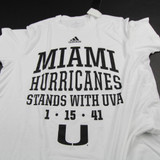 Miami Hurricanes adidas Aeroready Short Sleeve Shirt Men's Multiple Sizes TOPS-165451