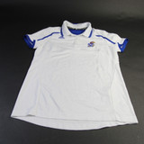 Kansas Jayhawks adidas Climalite Polo Women's White Used M TOPS-165496