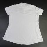 Kansas Jayhawks adidas Polo Women's White Used L TOPS-165500