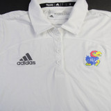 Kansas Jayhawks adidas Polo Women's White Used L TOPS-165500