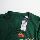 Miami Hurricanes adidas Aeroready Short Sleeve Shirt Women's Green New MT-TOPS-165514