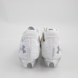 Under Armour Spotlight Football Cleat Men's White/Silver New without Box 9-CLEA-015666