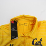 California Golden Bears Under Armour HeatGear Polo Women's Gold New with Tags S TOPS-165536