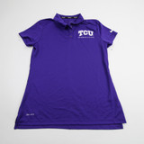 TCU Horned Frogs Nike Dri-Fit Polo Women's Purple Used M-TOPS-165549