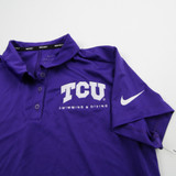 TCU Horned Frogs Nike Dri-Fit Polo Women's Purple Used M-TOPS-165549