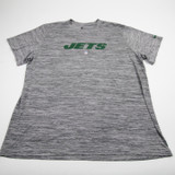 New York Jets Nike NFL On Field Nike Tee Short Sleeve Shirt Men's New Gray/Heather 3XL-TOPS-165640