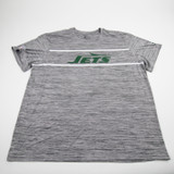 New York Jets Nike NFL On Field Short Sleeve Shirt Men's Gray/Heather New 3XL-TOPS-165641