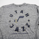 Utah Jazz Fanatics Short Sleeve Shirt Men's Gray Used XXL TOPS-165644