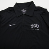 TCU Horned Frogs Nike Dri-Fit Polo Men's Black New without Tags S TOPS-165707