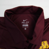 Minnesota Golden Gophers Nike Dri-Fit Polo Women's Maroon Used M TOPS-165930