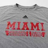 Miami RedHawks adidas Short Sleeve Shirt Men's Gray New with Tags XS TOPS-165992
