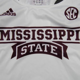 Mississippi State Bulldogs adidas Sleeveless Shirt Women's White Used XL TOPS-165993