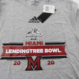 Miami RedHawks adidas Amplifier Short Sleeve Shirt Men's Gray New with Tags S TOPS-166012