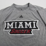 Miami RedHawks adidas Short Sleeve Shirt Men's Gray/Heather Used XS-TOPS-166019