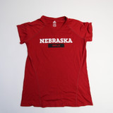 Nebraska Cornhuskers adidas Climalite Short Sleeve Shirt Women's Red Used XS-TOPS-166020