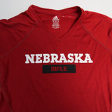 Nebraska Cornhuskers adidas Climalite Short Sleeve Shirt Women's Red Used XS-TOPS-166020