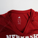 Nebraska Cornhuskers adidas Climalite Short Sleeve Shirt Women's Red Used S-TOPS-166021