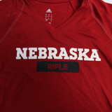Nebraska Cornhuskers adidas Climalite Short Sleeve Shirt Women's Red Used S-TOPS-166021