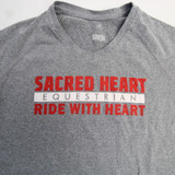 Sacred Heart Pioneers adidas Short Sleeve Shirt Women's Gray Used M TOPS-166039