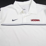 UConn Huskies Nike Dri-Fit Polo Men's White Used S TOPS-166107