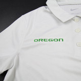 Oregon Ducks Nike Polo Women's White Used S-TOPS-166129