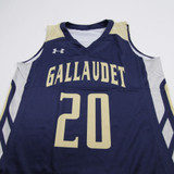 Gallaudat Bison Under Armour Practice Jersey - Basketball Women's Navy Used-JRSY-010206