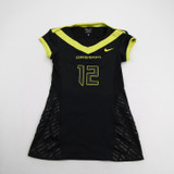 Oregon Ducks Nike Dri-Fit Practice Jersey - Volleyball Women's Used Black/Yellow-JRSY-010233