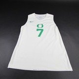 Oregon Ducks Nike Game Jersey - Volleyball Women's Off-White Used LT JRSY-010262