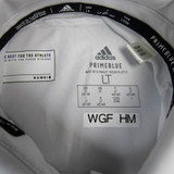 Kansas Jayhawks adidas Primeblue Polo Women's White Used LT TOPS-166314