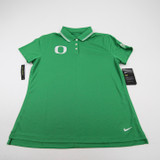 Oregon Ducks Nike Dri-Fit Polo Women's Green New with Tags L TOPS-166343