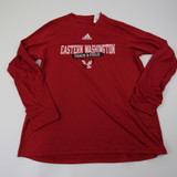 Eastern Washington Eagles adidas Creator Long Sleeve Shirt Women's Red Used M TOPS-166605