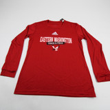 Eastern Washington Eagles adidas Creator Long Sleeve Shirt Women's Red Used M TOPS-166656