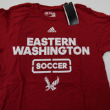 Eastern Washington Eagles adidas Go-To tee Short Sleeve Shirt Men's Red New S-TOPS-166695