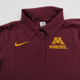Minnesota Golden Gophers Nike Dri-Fit Polo Women's Maroon Used S-TOPS-166755