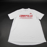 Louisville Cardinals adidas Creator Short Sleeve Shirt Men's White New M-TOPS-167028