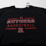 Rutgers Scarlet Knights adidas Short Sleeve Shirt Men's Black New 4XL-TOPS-164220
